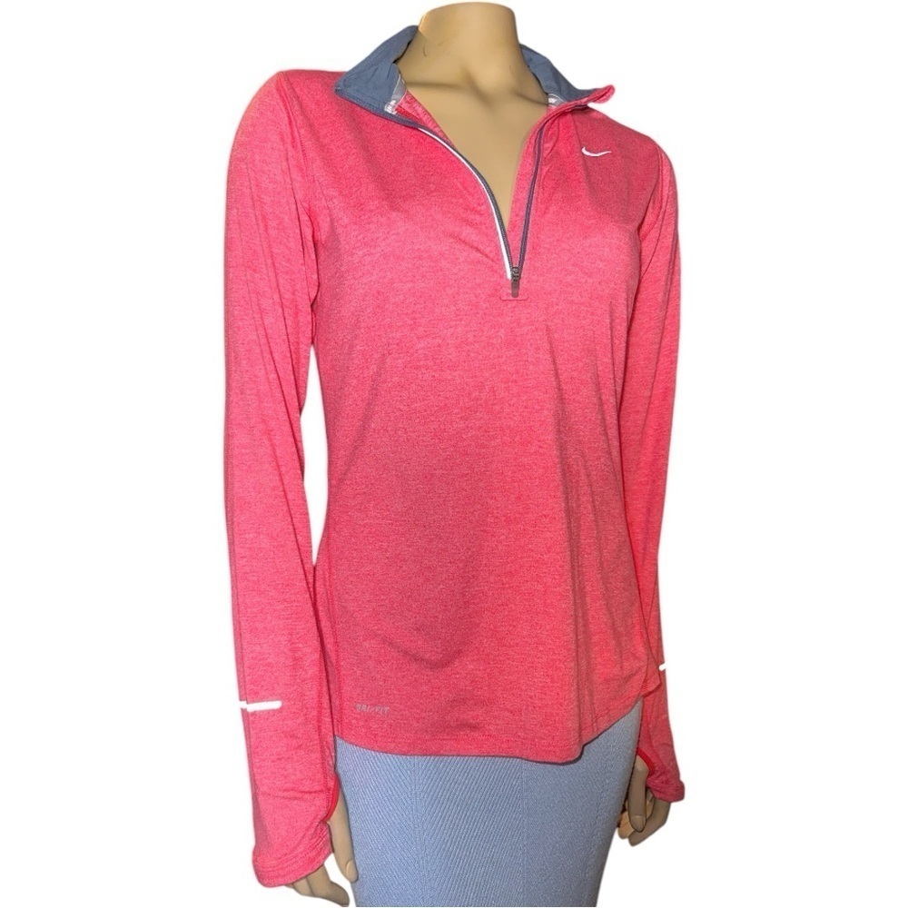 Nike Women's Swift Element UV 1/4-Zip long sleeve Running Top size S - Picture 7 of 13